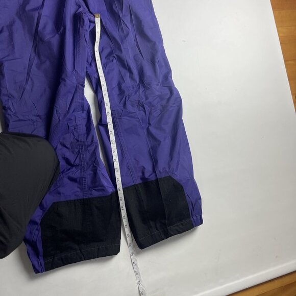 VTG Gore-Tex Bibs snowpants chlorophylle CANADA MADE Men Sz S 90s Purple Retro - Picture 8 of 16